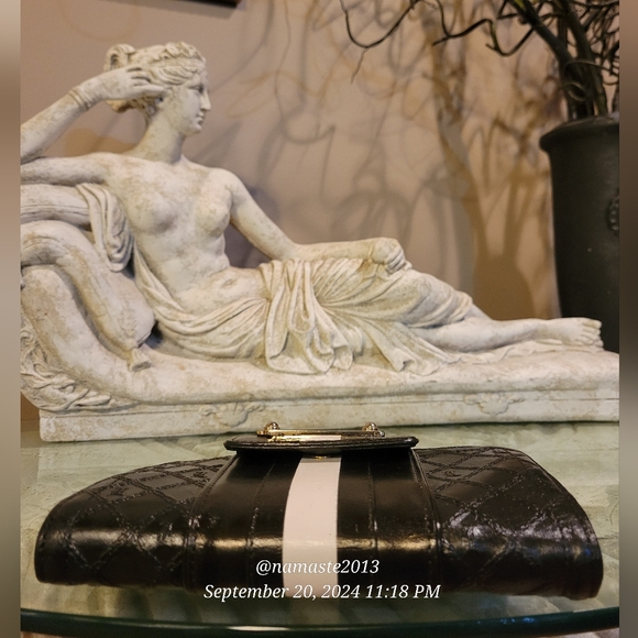 L.A.M.B. by Gwen Stefani Vachetta Leather Clutch-Wallet Designer Celebrity #50 - Picture 5 of 17